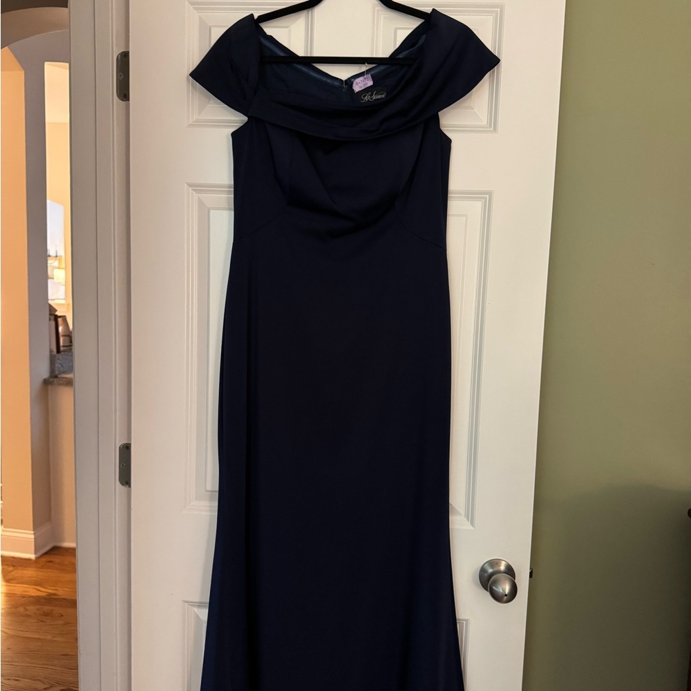La Femme Midnight Blue Gown